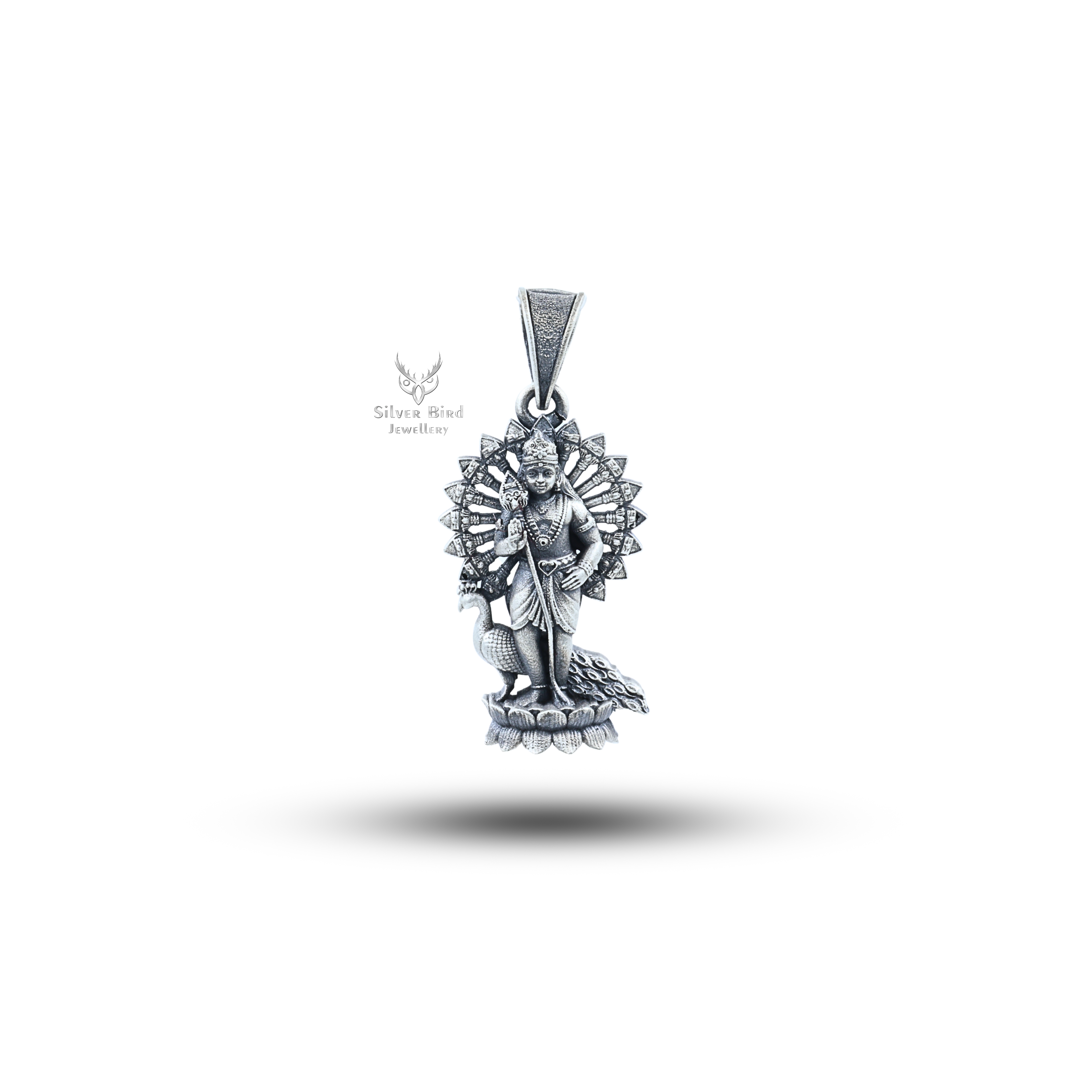 Murugan Pecock 925 Sterling Silver Pendant