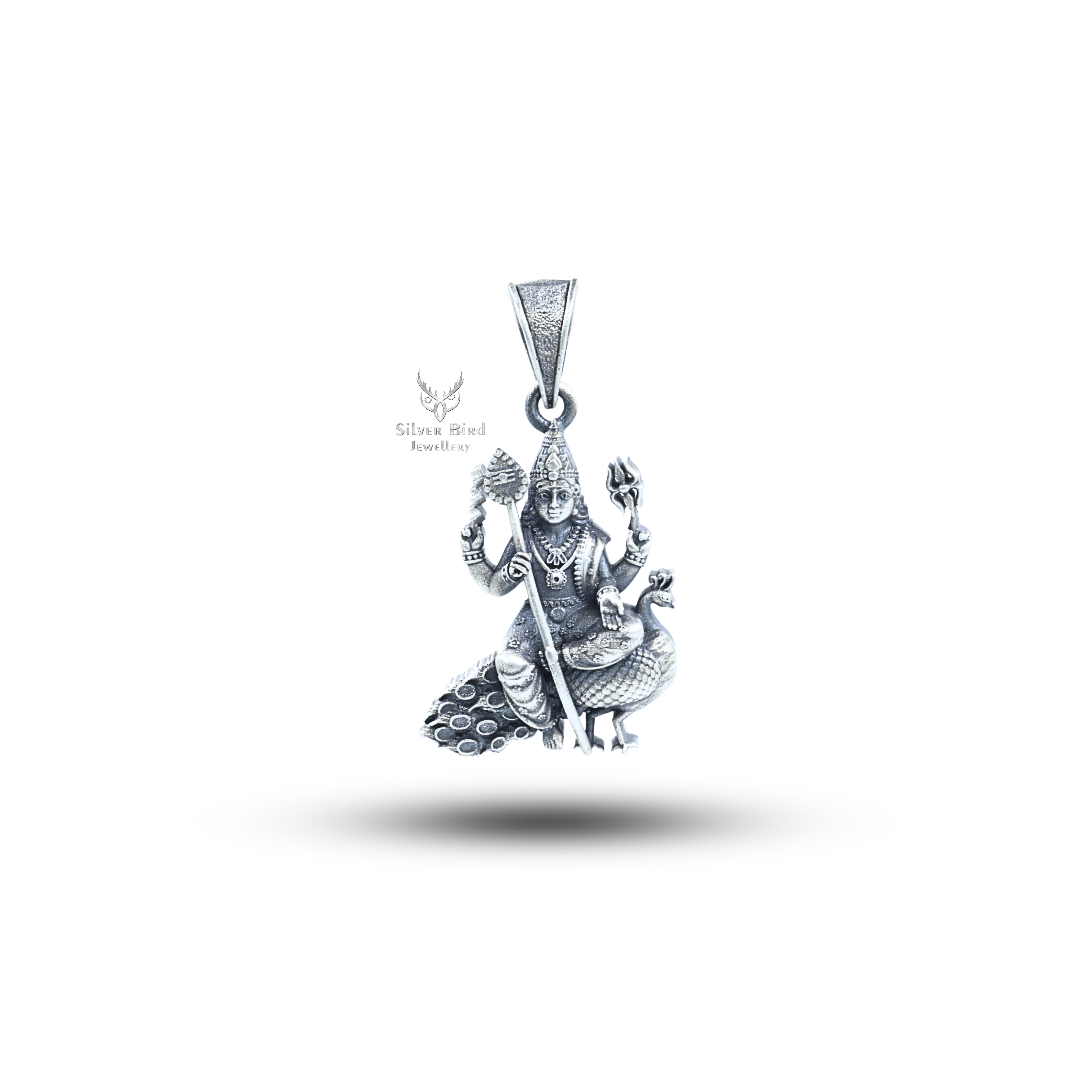 Murugan Pecock 925 Sterling Silver Pendant