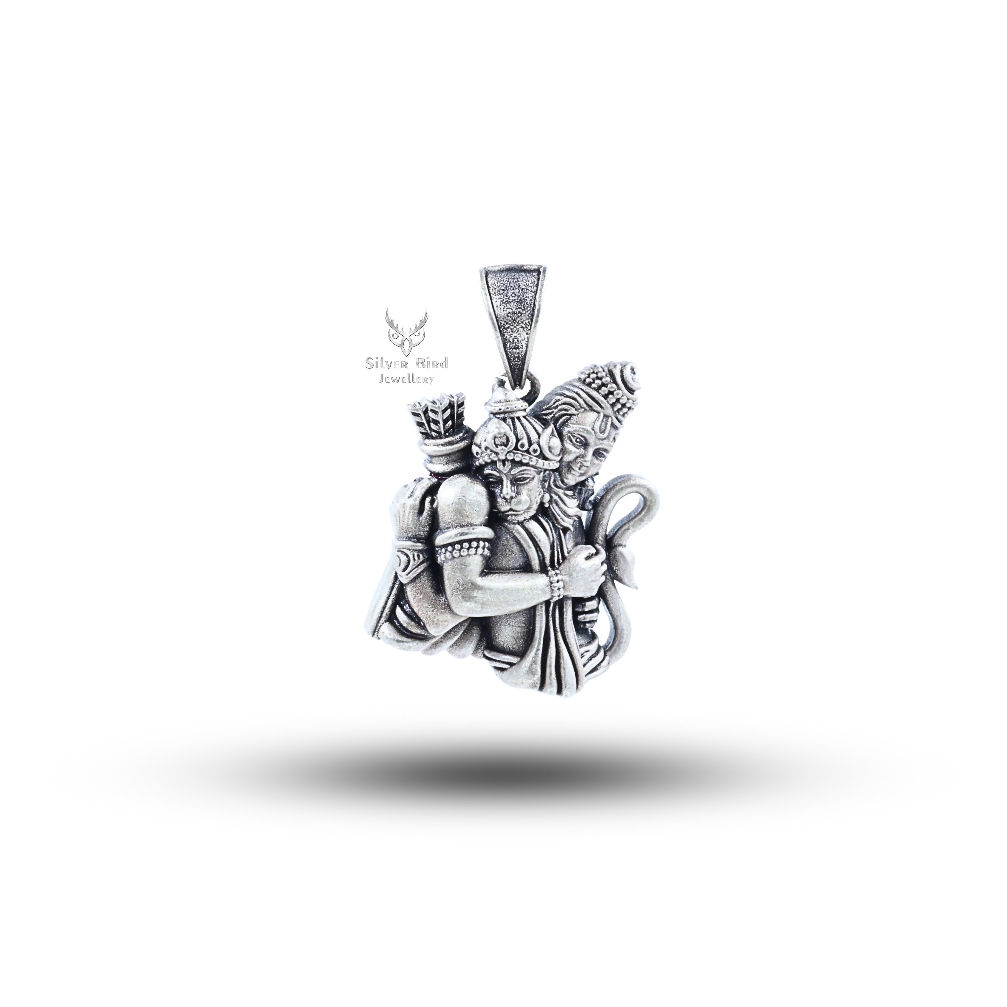 Ram And Hanuman 925 Sterling Silver Pendant