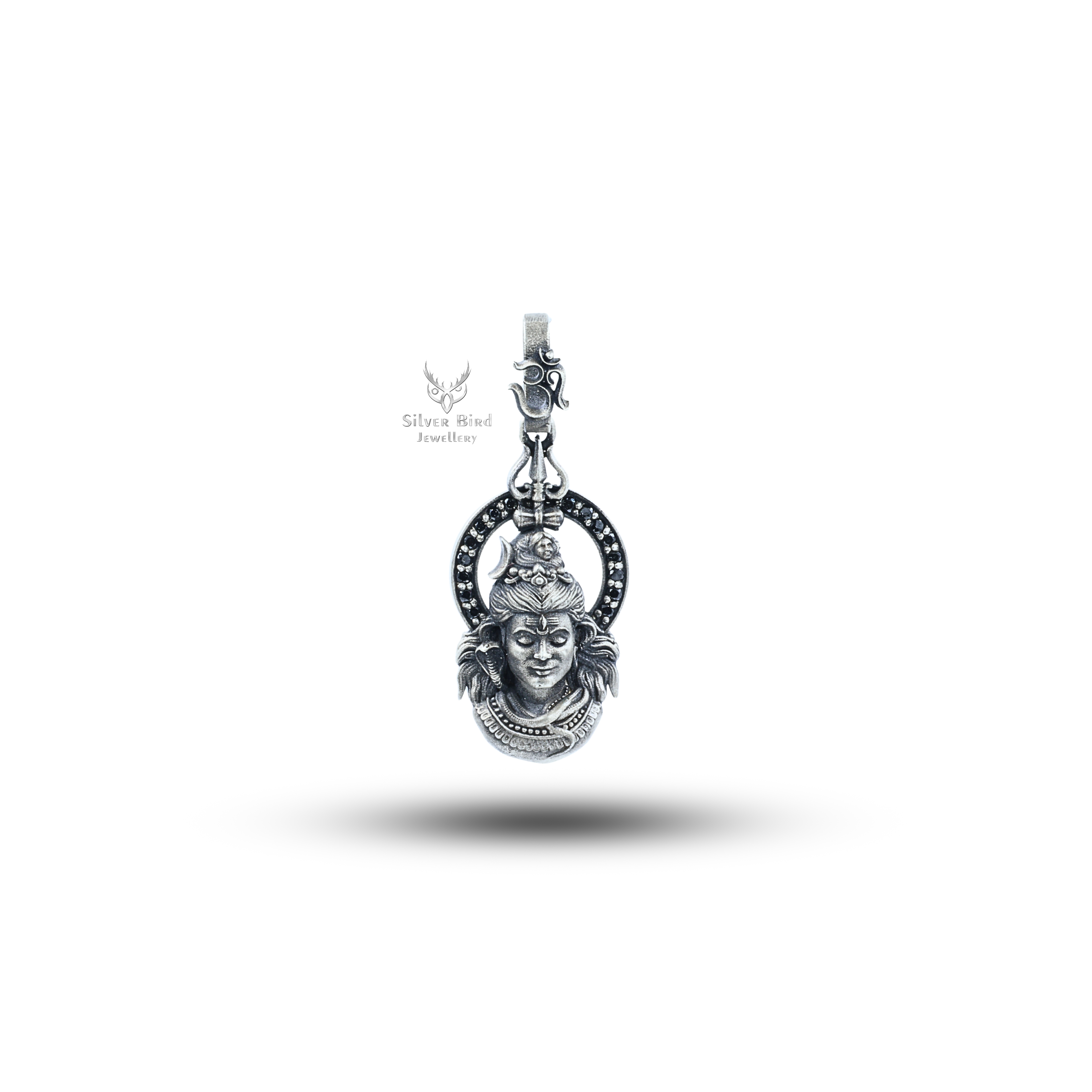 Lord Shiva Trishul 925 Sterling Silver Pendant