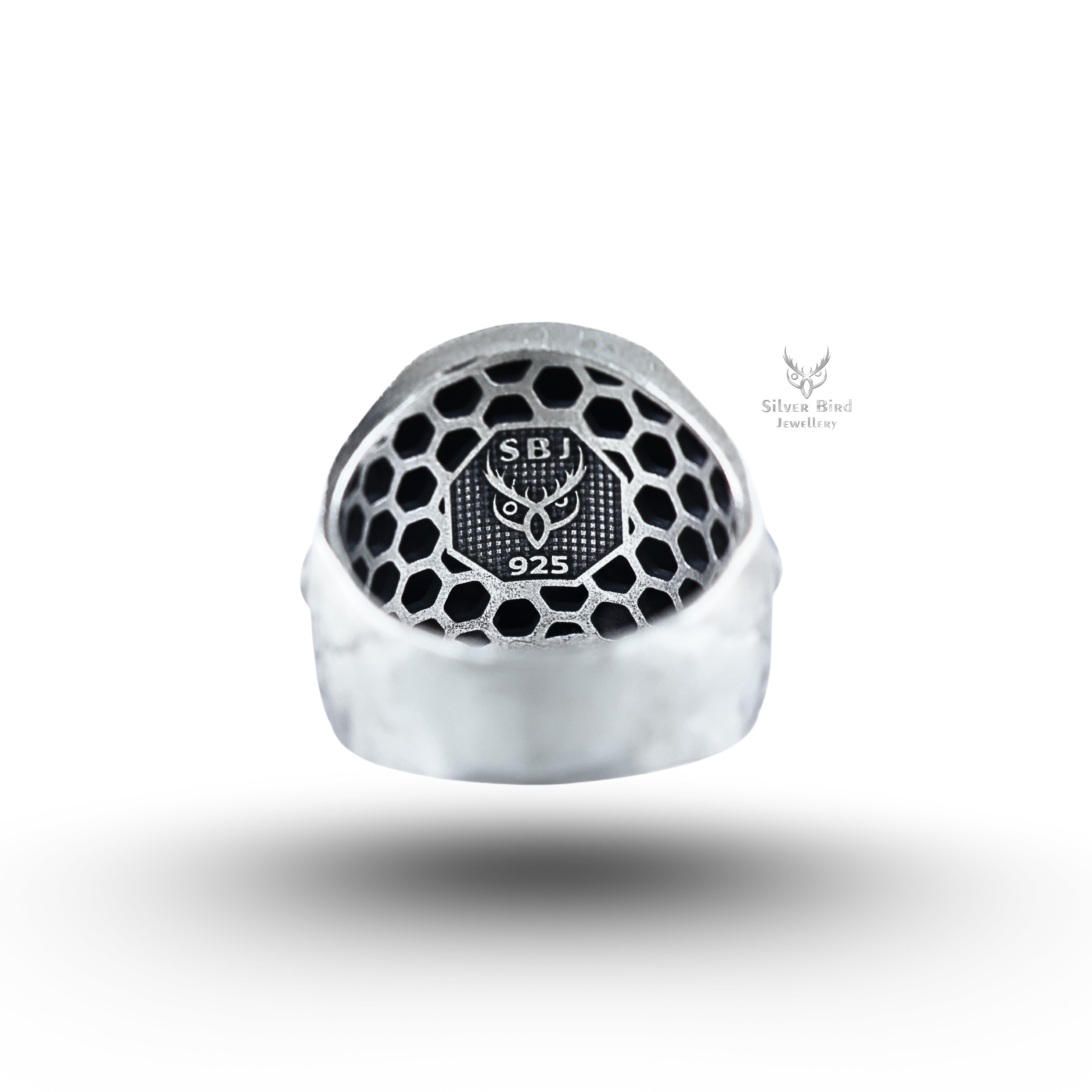 Flames Skull 925 Sterling Silver Ring