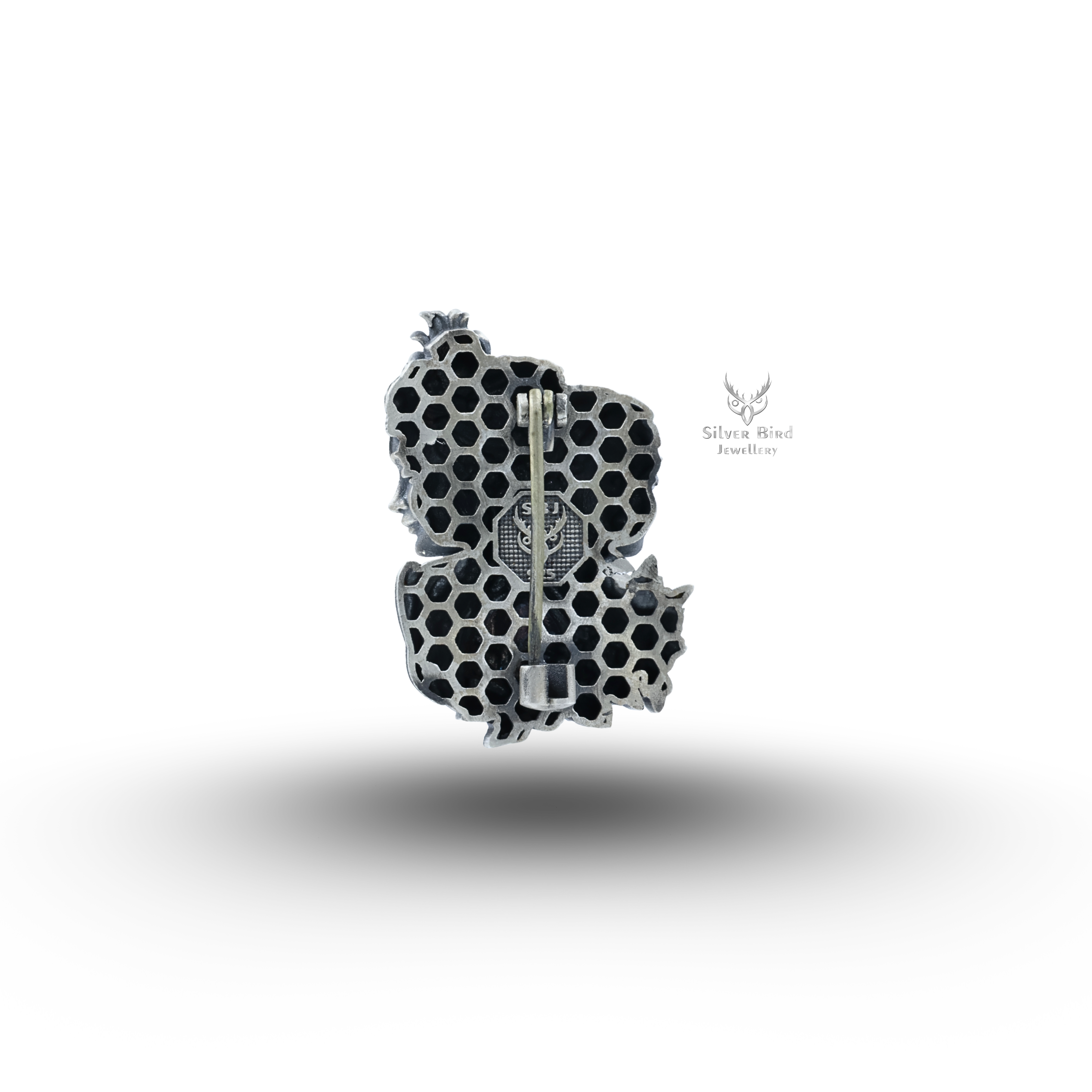 Radha Krushna 925 Sterling Silver Brooch