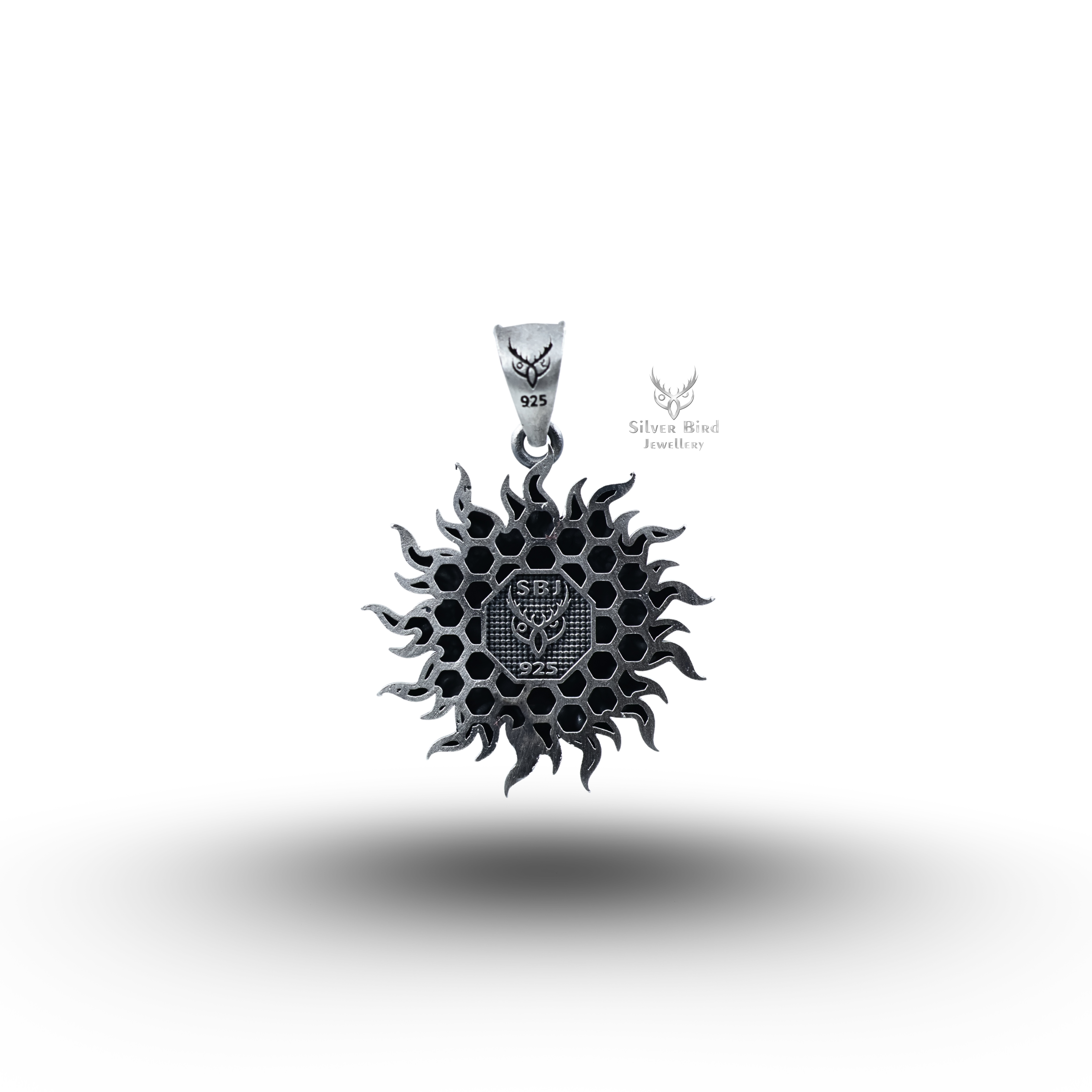 Sun God 925 Sterling Silver Pendant