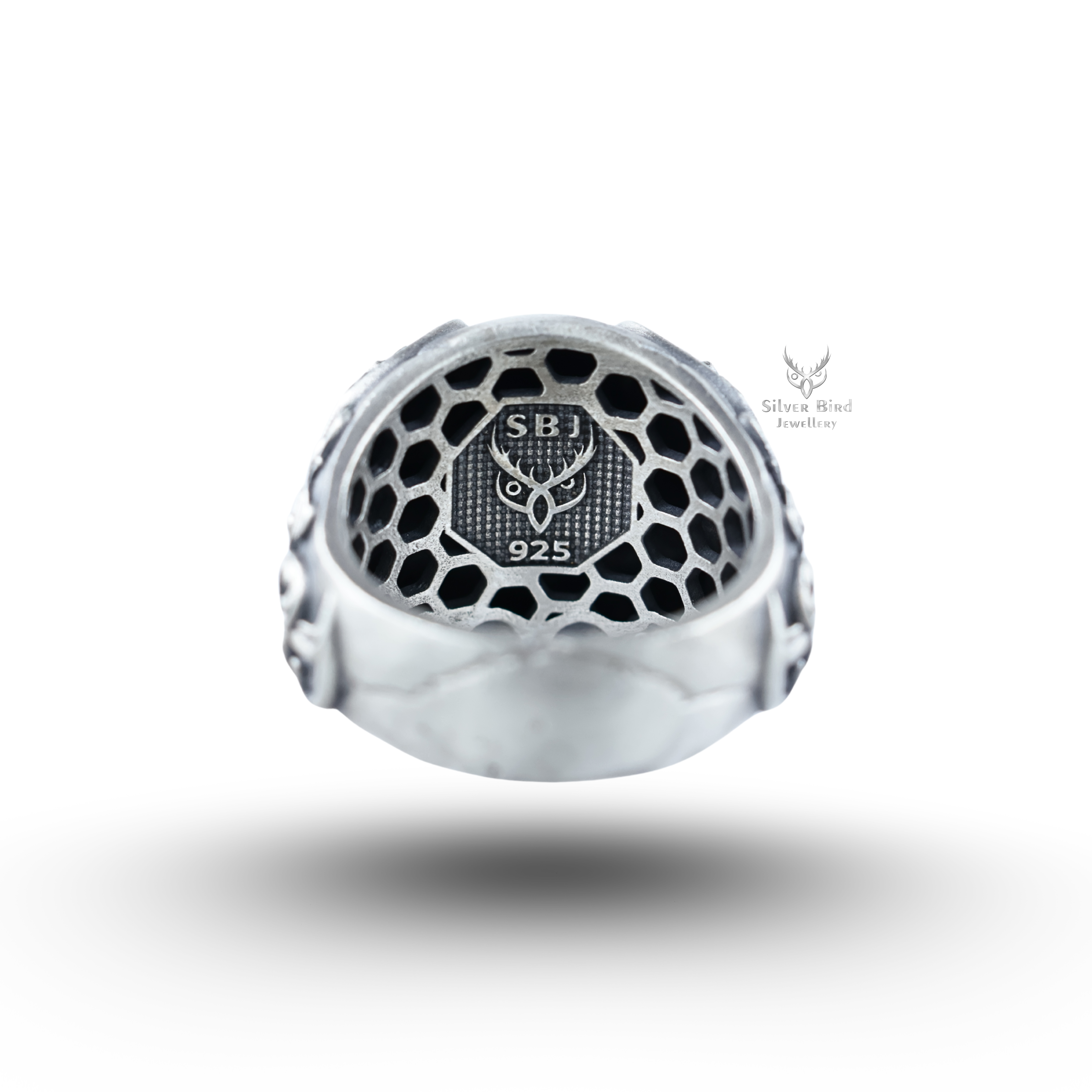 Half Jaw Gothic Classic Skull 925 Sterling Silver Ring