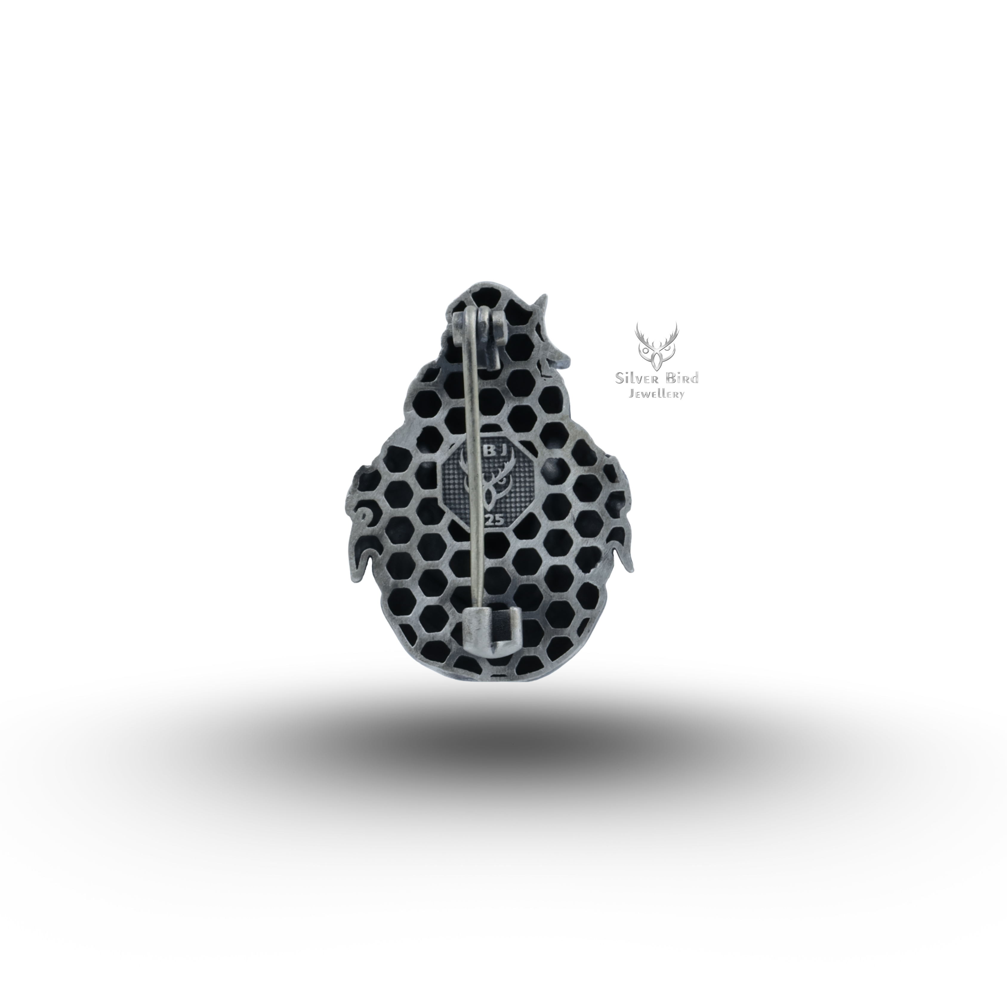 Lord Shiva  925 Sterling Silver Brooch