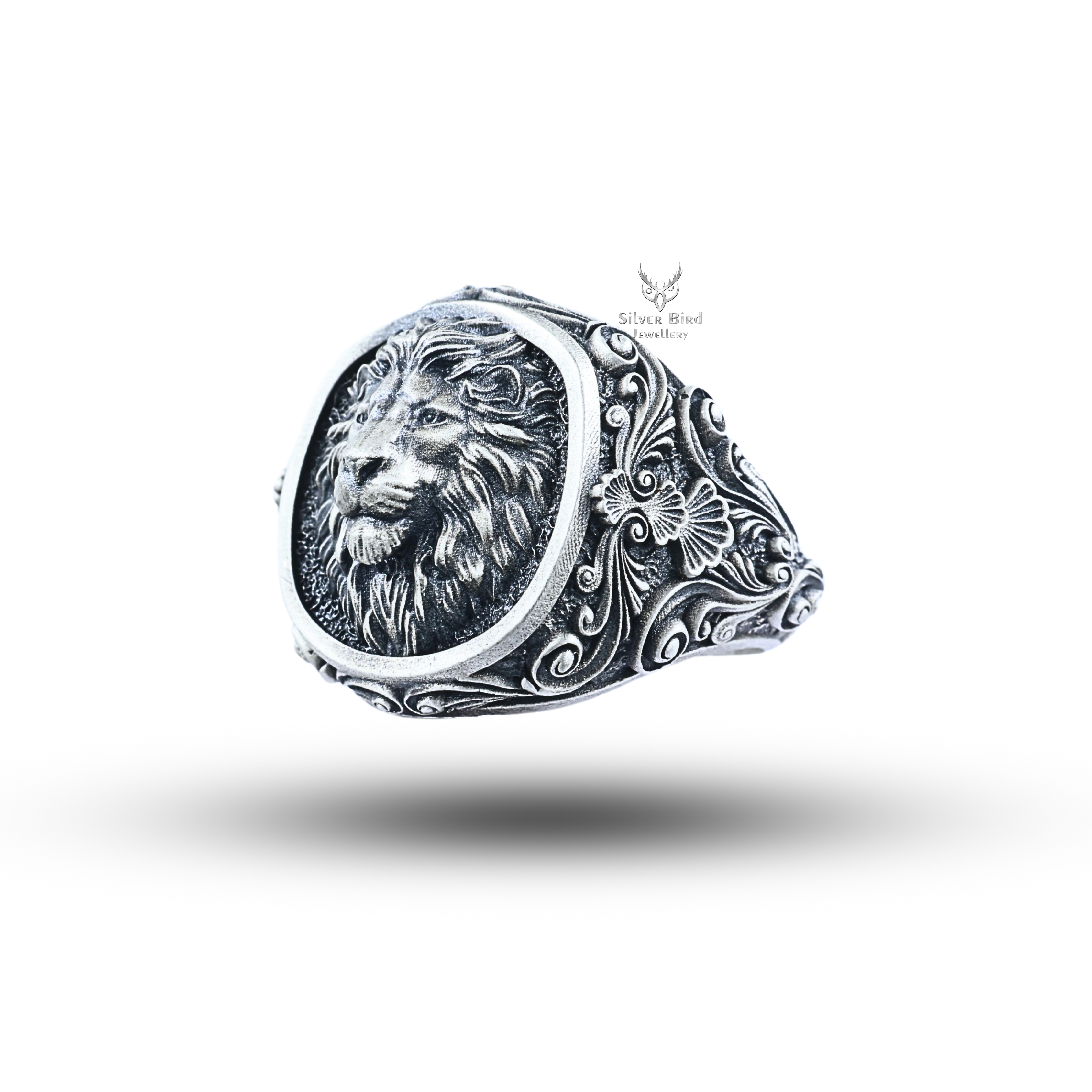 Calm Lion 925 Sterling Silver Ring - Main Image