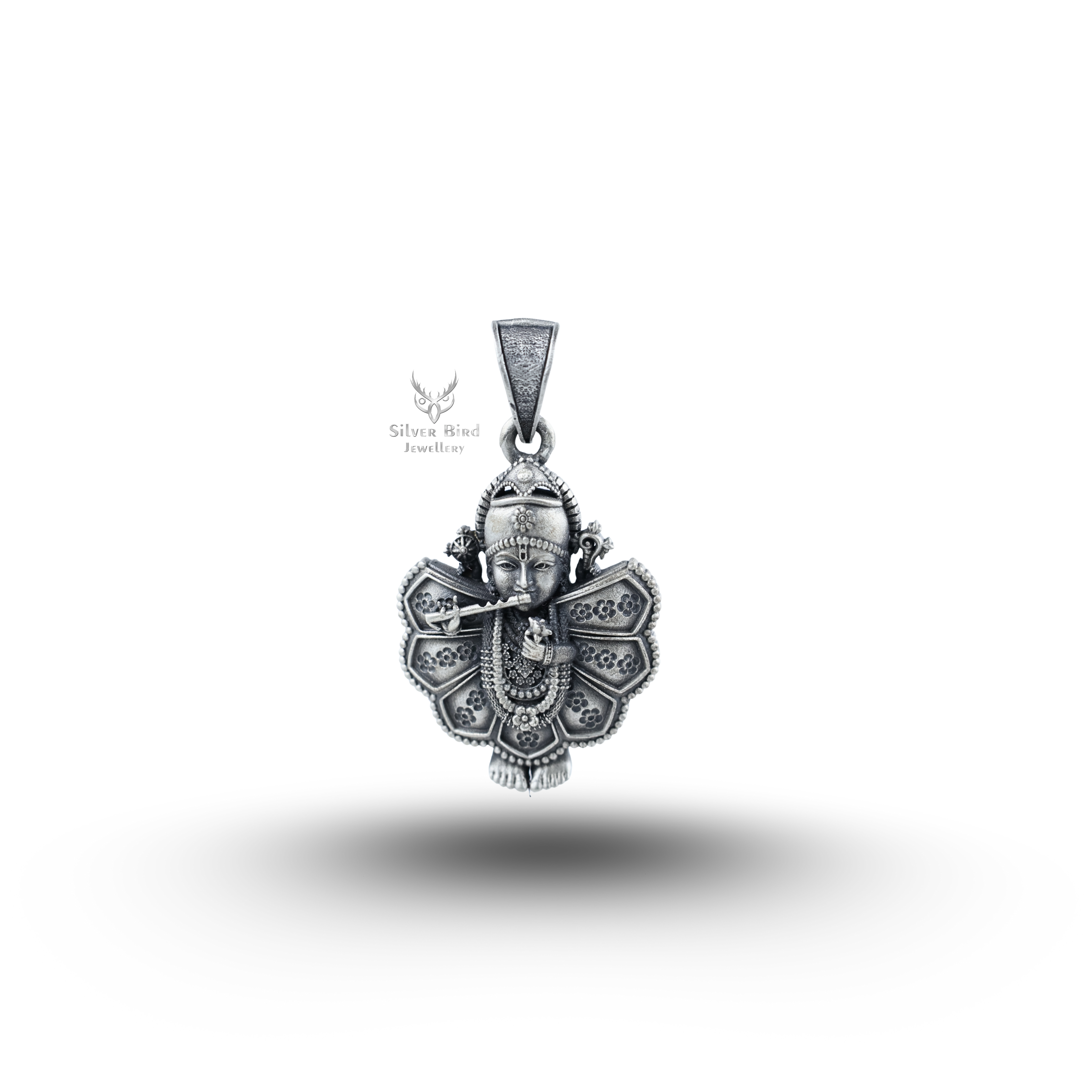Charbhuja God 925 Sterling Silver Pendant