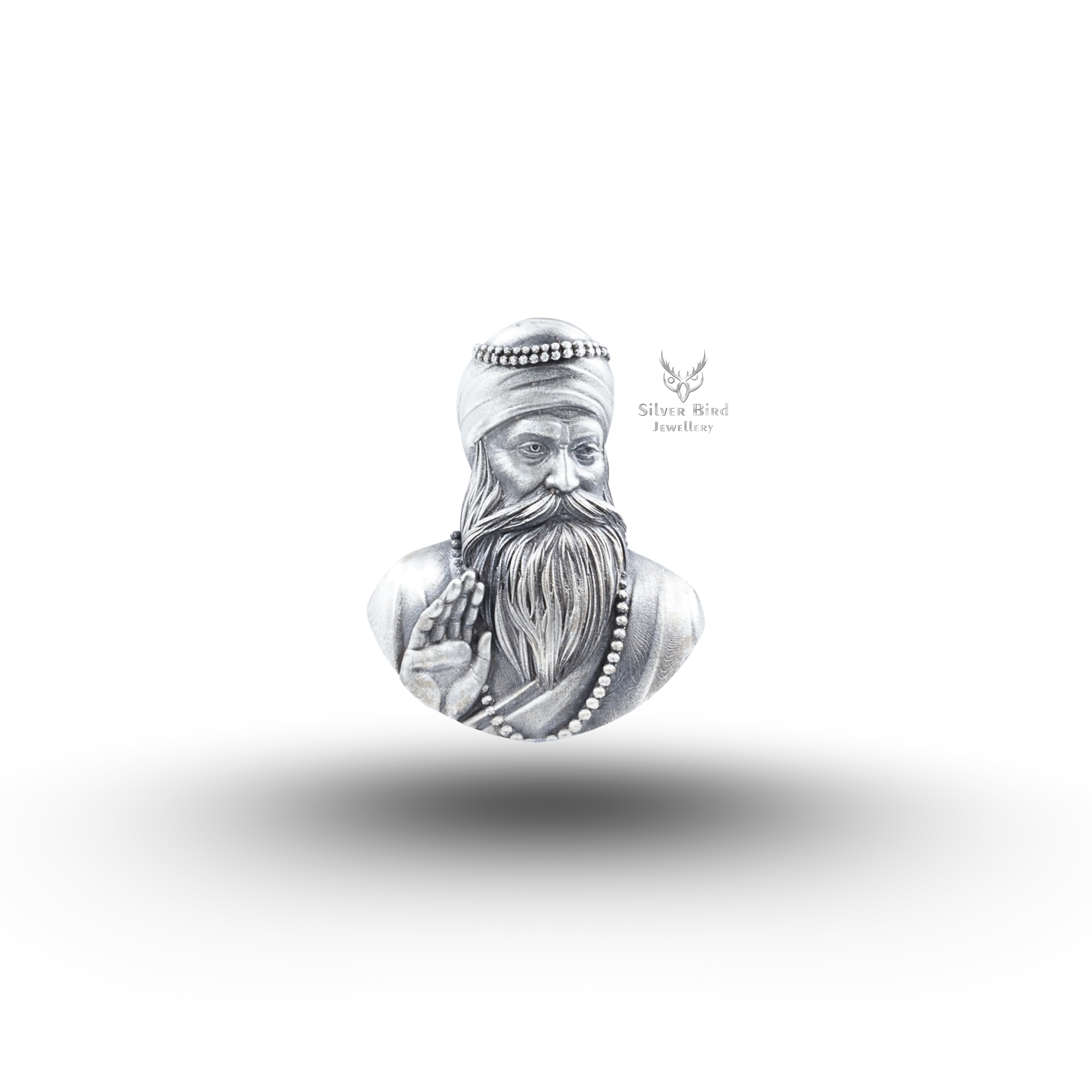 Gurunanak  925 Sterling Silver Brooch