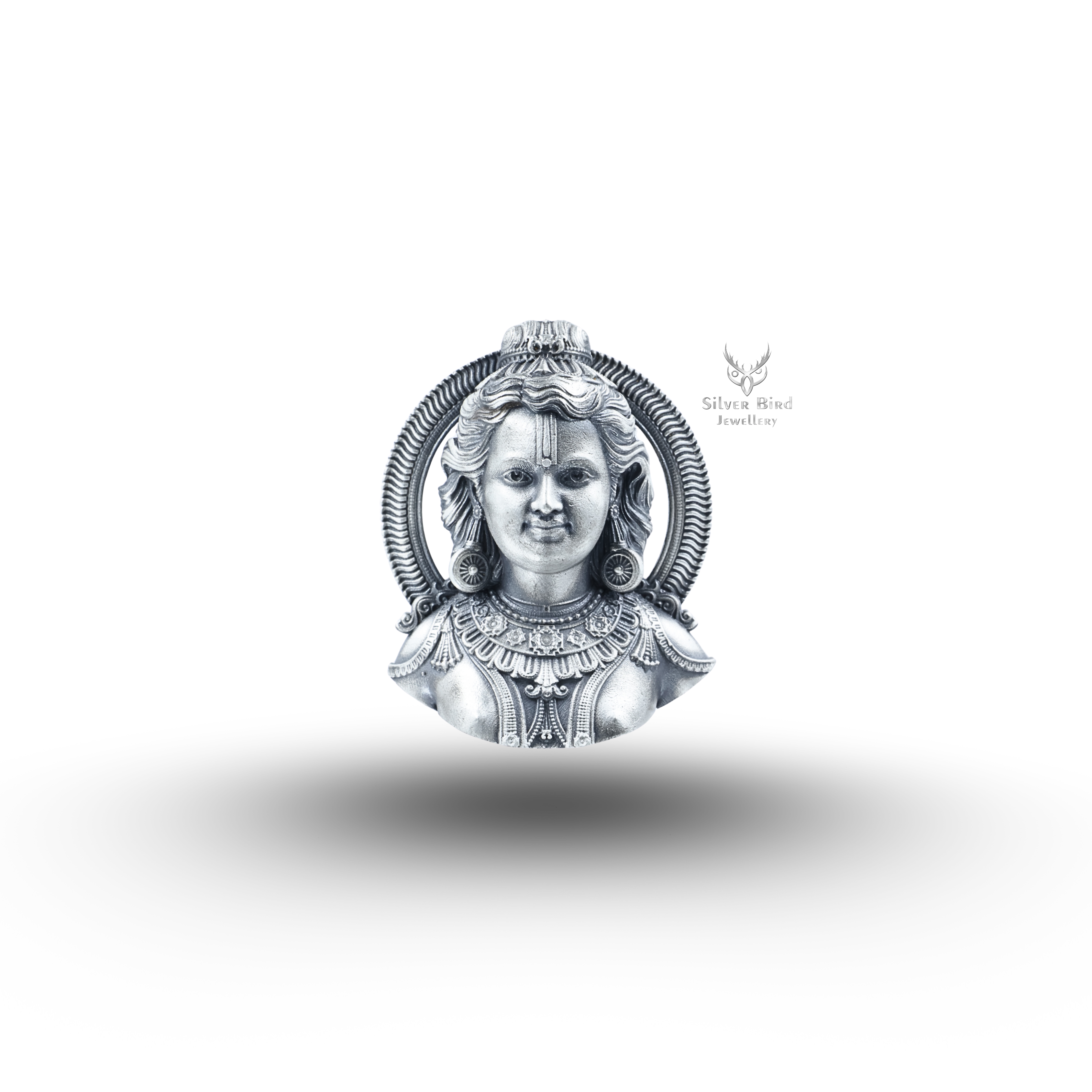 Shri Ram Lala Silver Brooch 925 Sterling Silver Brooch