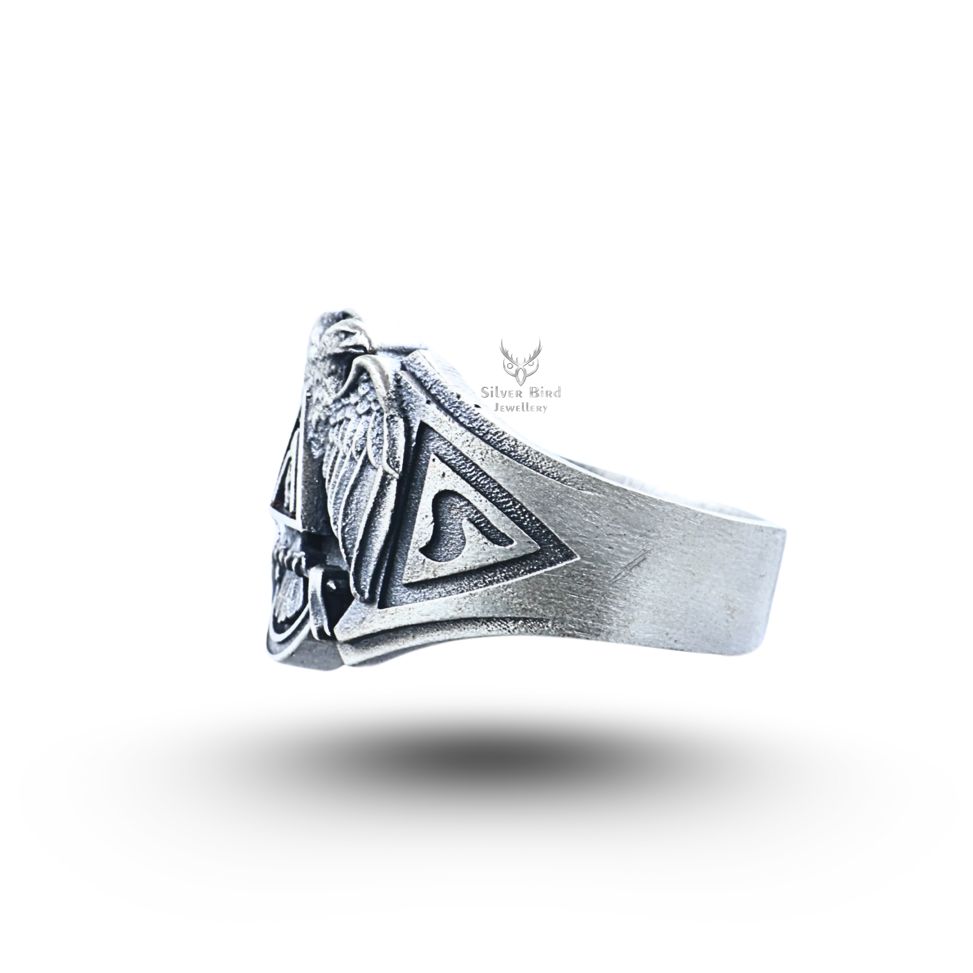 Masonic Eagles 925 Sterling Silver Ring – silverbirdjewells